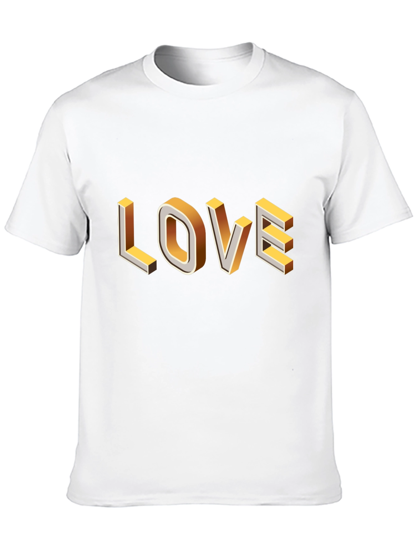 Black Trendy Black T-Shirt with 3D Love Graphic view 10