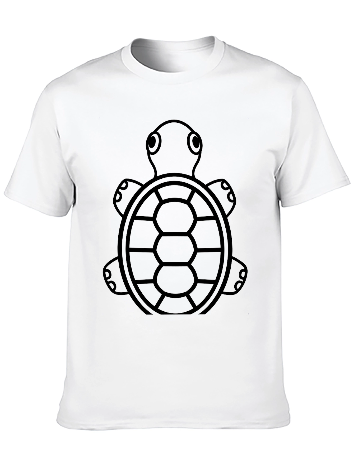 Black Turtle Graphic Tee - Black Cotton T-Shirt view 10