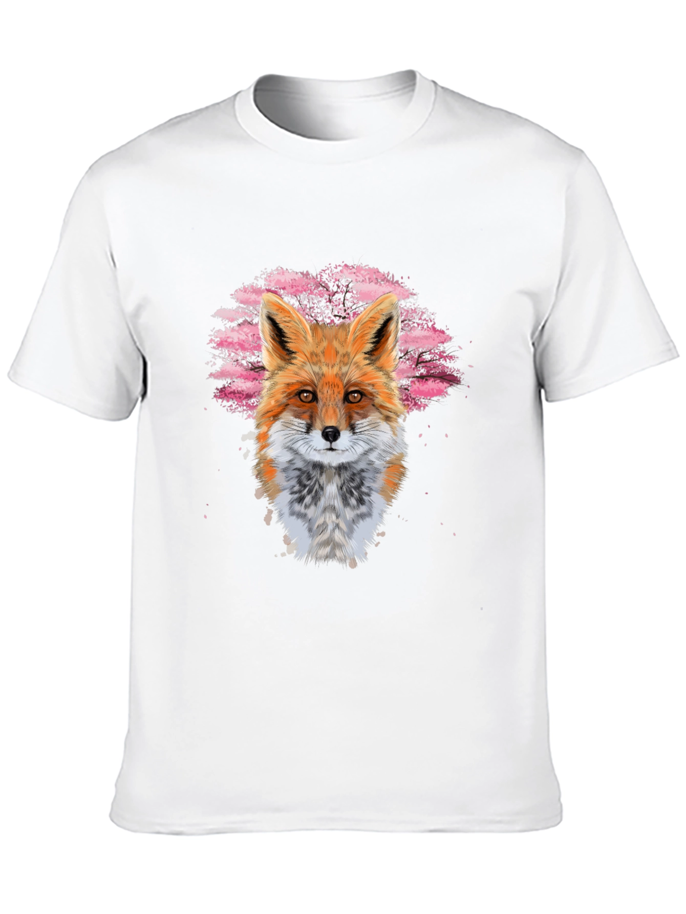 Black Fox Art Black T-Shirt view 10