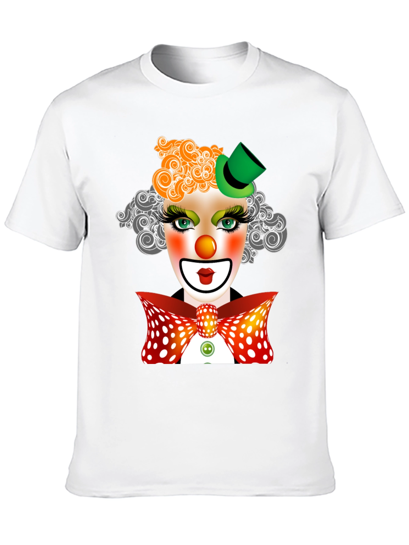 Black Clown Face Graphic T-Shirt view 10