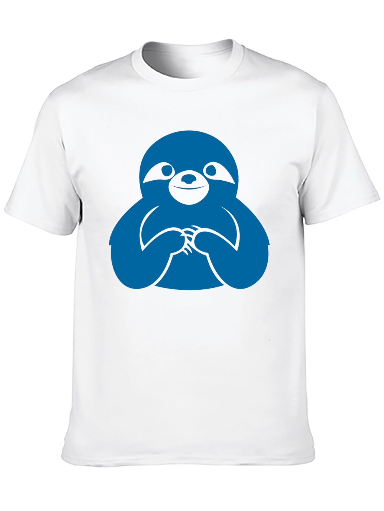 Black Sloth Graphic Tee - Black Crew Neck T-Shirt view 10