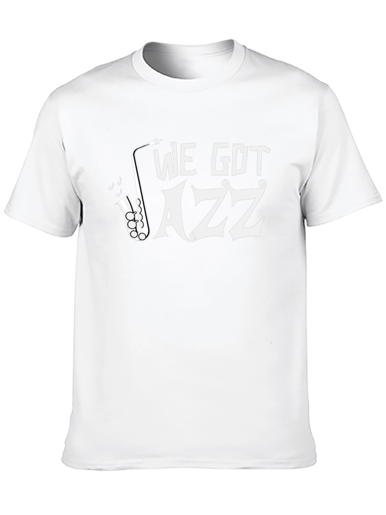 Black We Got Jazz T-Shirt - Saxophone Graphic Tee view 10
