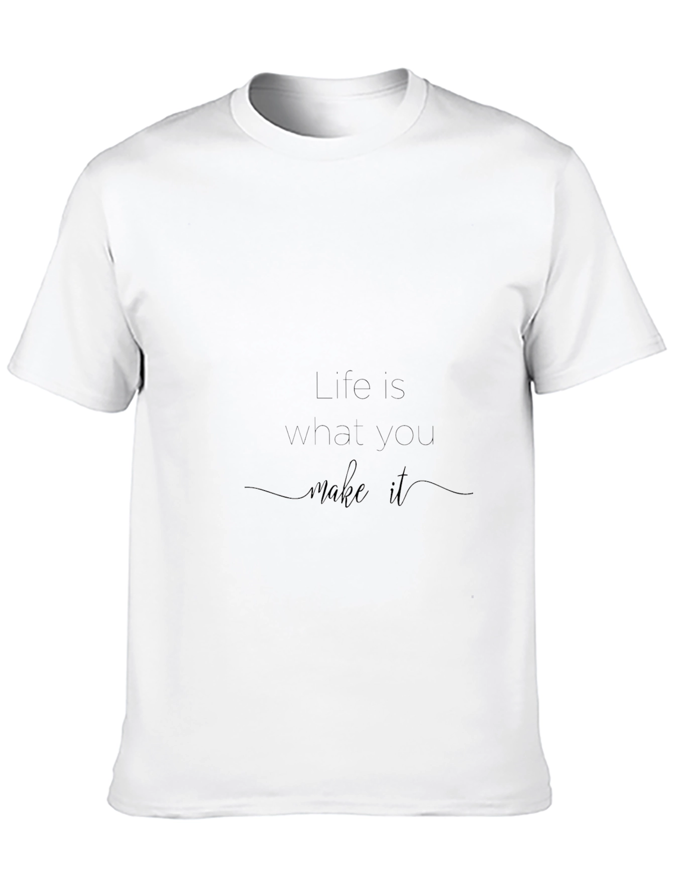 Black Inspirational "Life" Black T-Shirt view 10