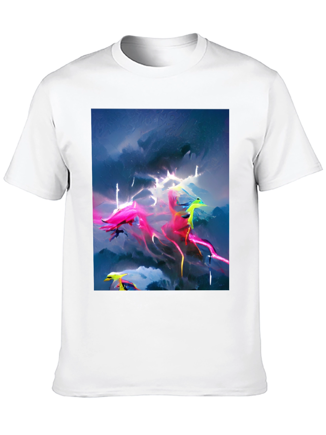 Black Electric Sky Graphic Tee - Vibrant Style view 10