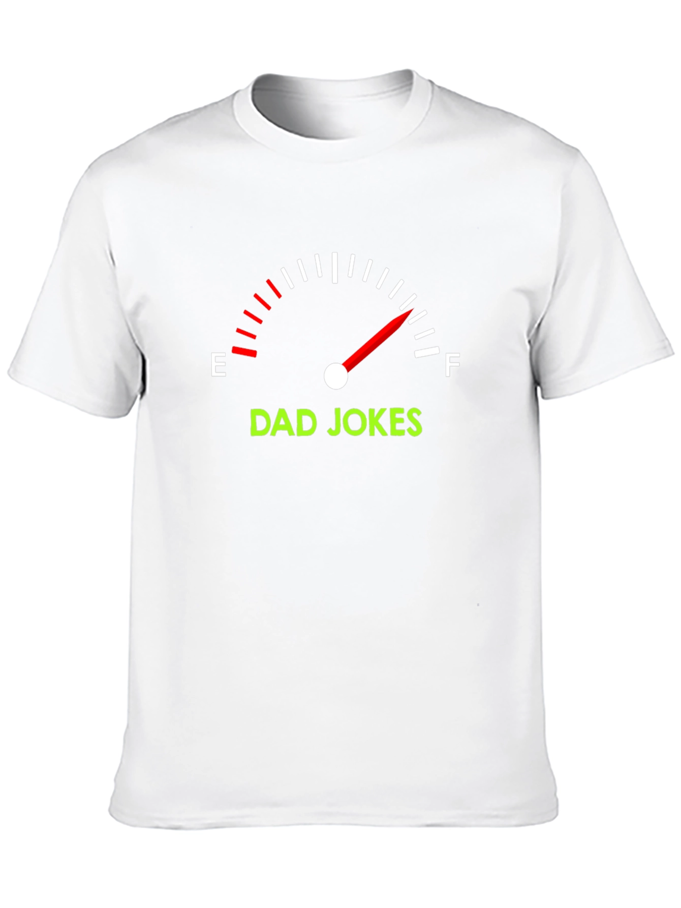 Black Dad Jokes Full Tank Black T-Shirt view 10
