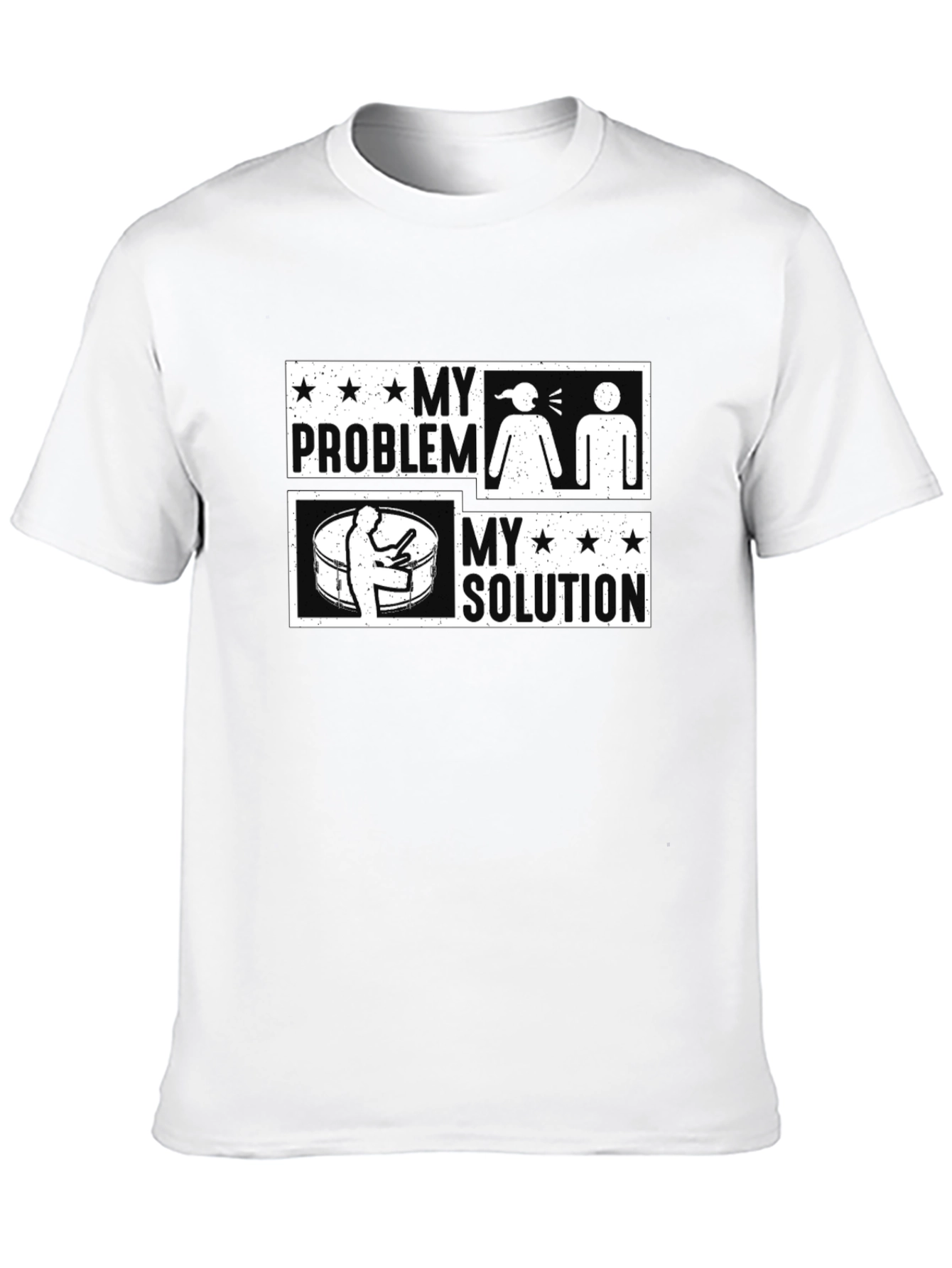 Black Drummer's Solution Graphic Tee view 10