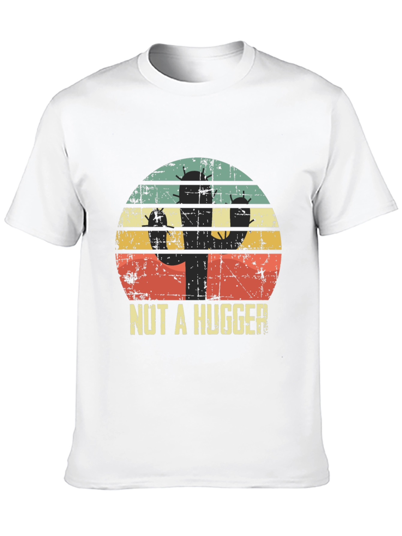 Black Cactus Humor Graphic Tee - "Nut A Hugger" view 10