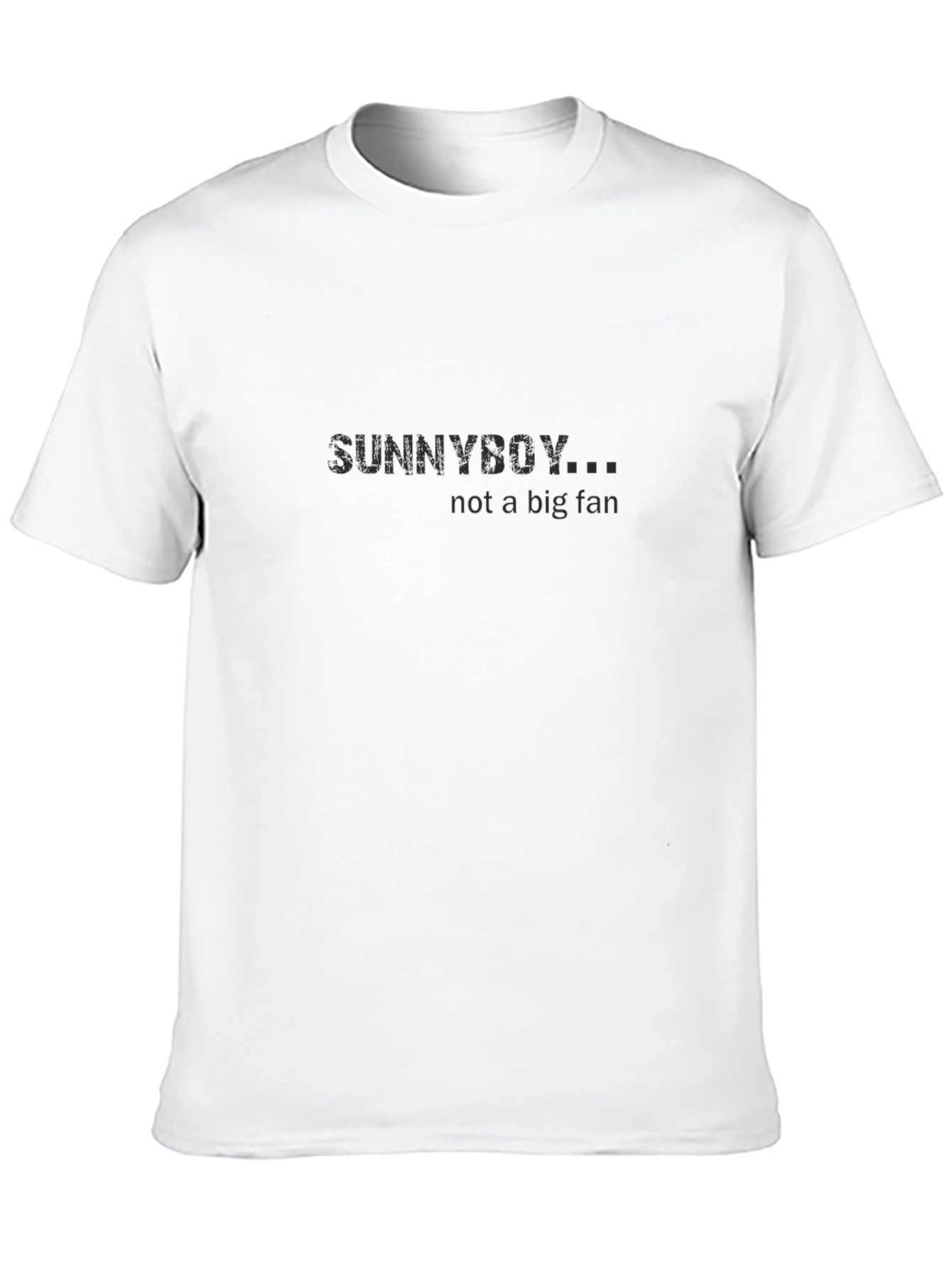 Black "SUNNYBOY..." Not a Big Fan Black T-Shirt view 10