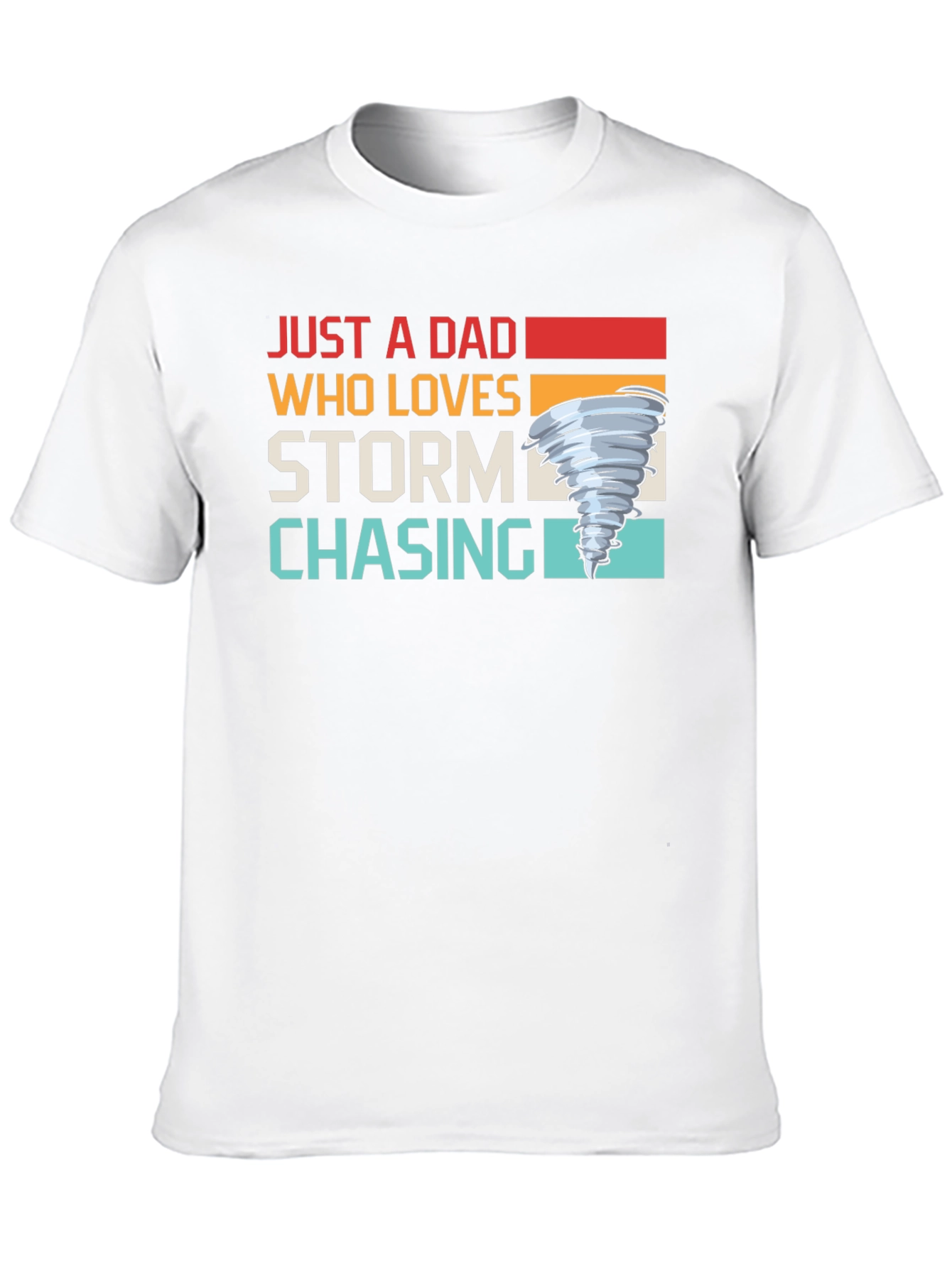 Black Storm Chaser Dad Graphic Tee - Black view 10