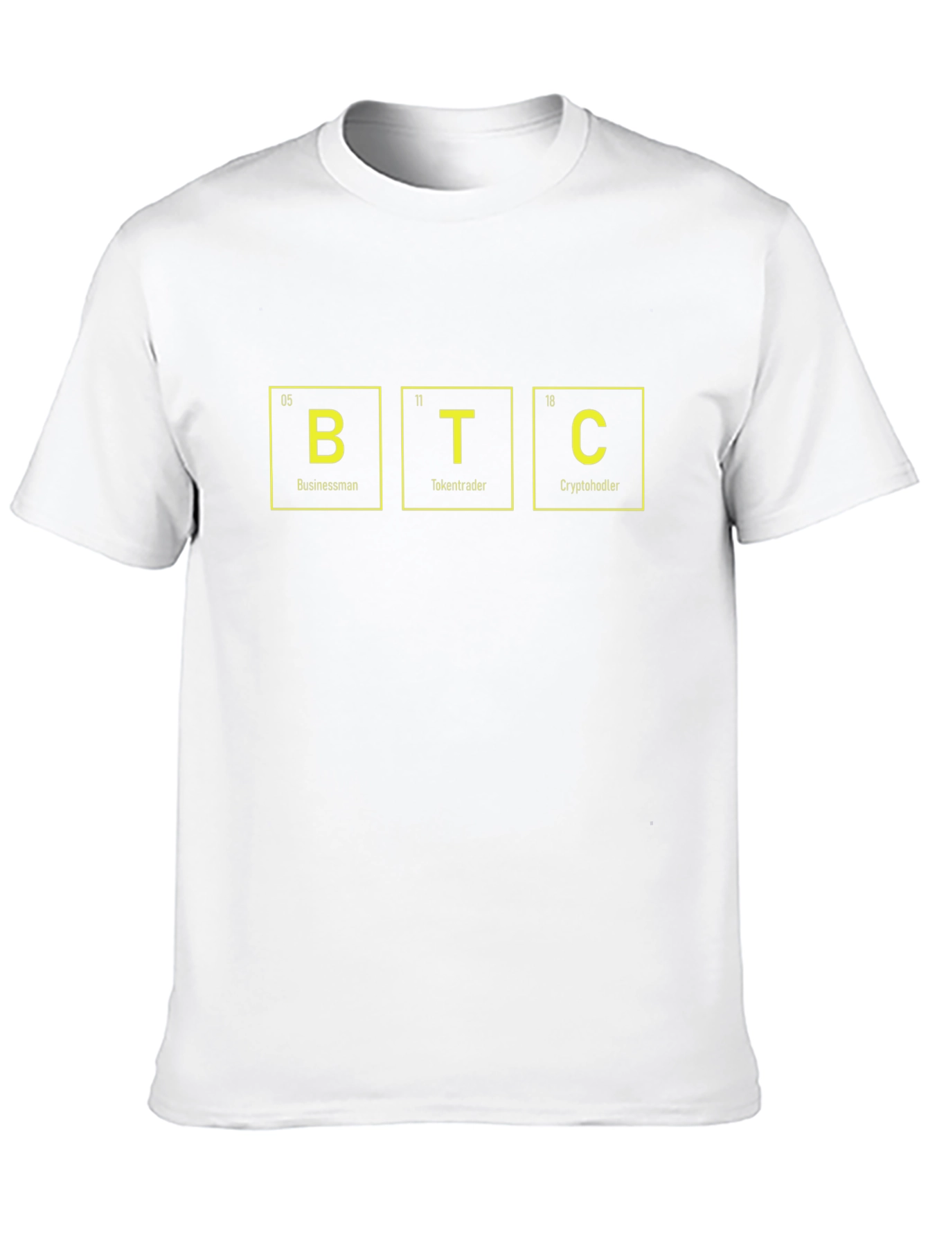 BTC Periodic Table Crypto T-Shirt - Businessman Token Trader - 10