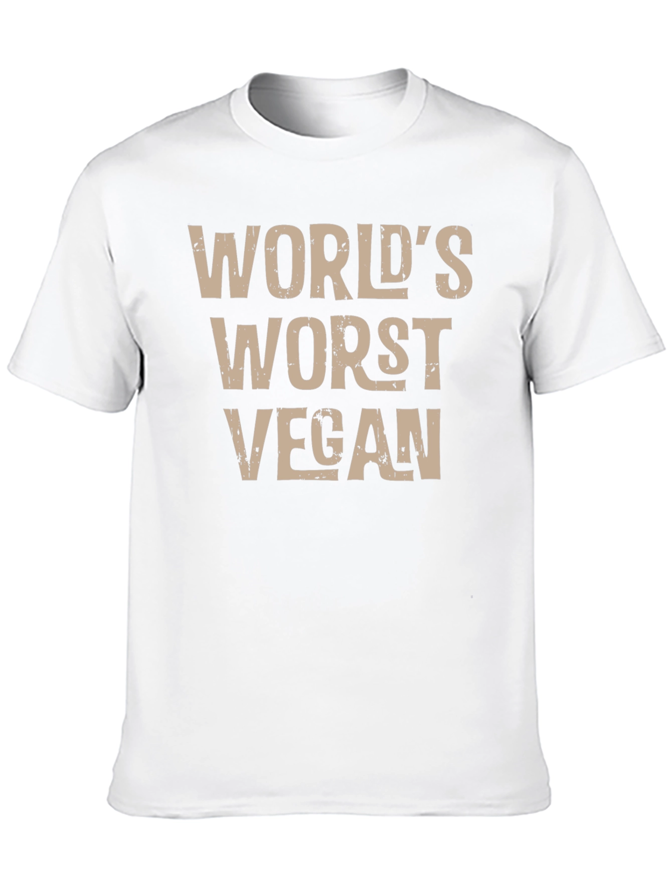 Black World's Worst Vegan T-Shirt - Funny Vegan Humor Tee view 10