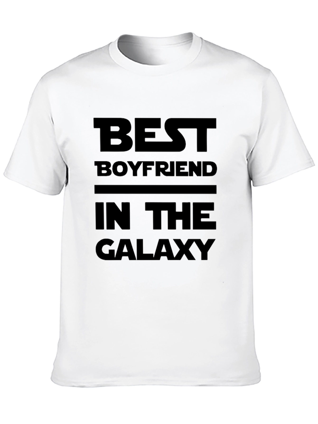 Black Best Boyfriend in the Galaxy Black T-Shirt view 10