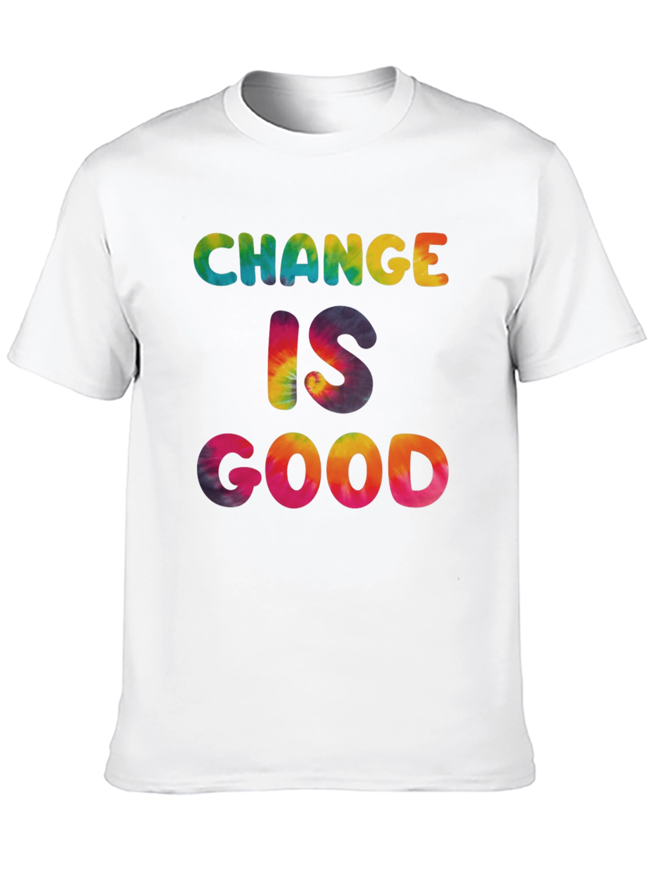 Black Change Is Good Tie Dye Graphic Tee view 10