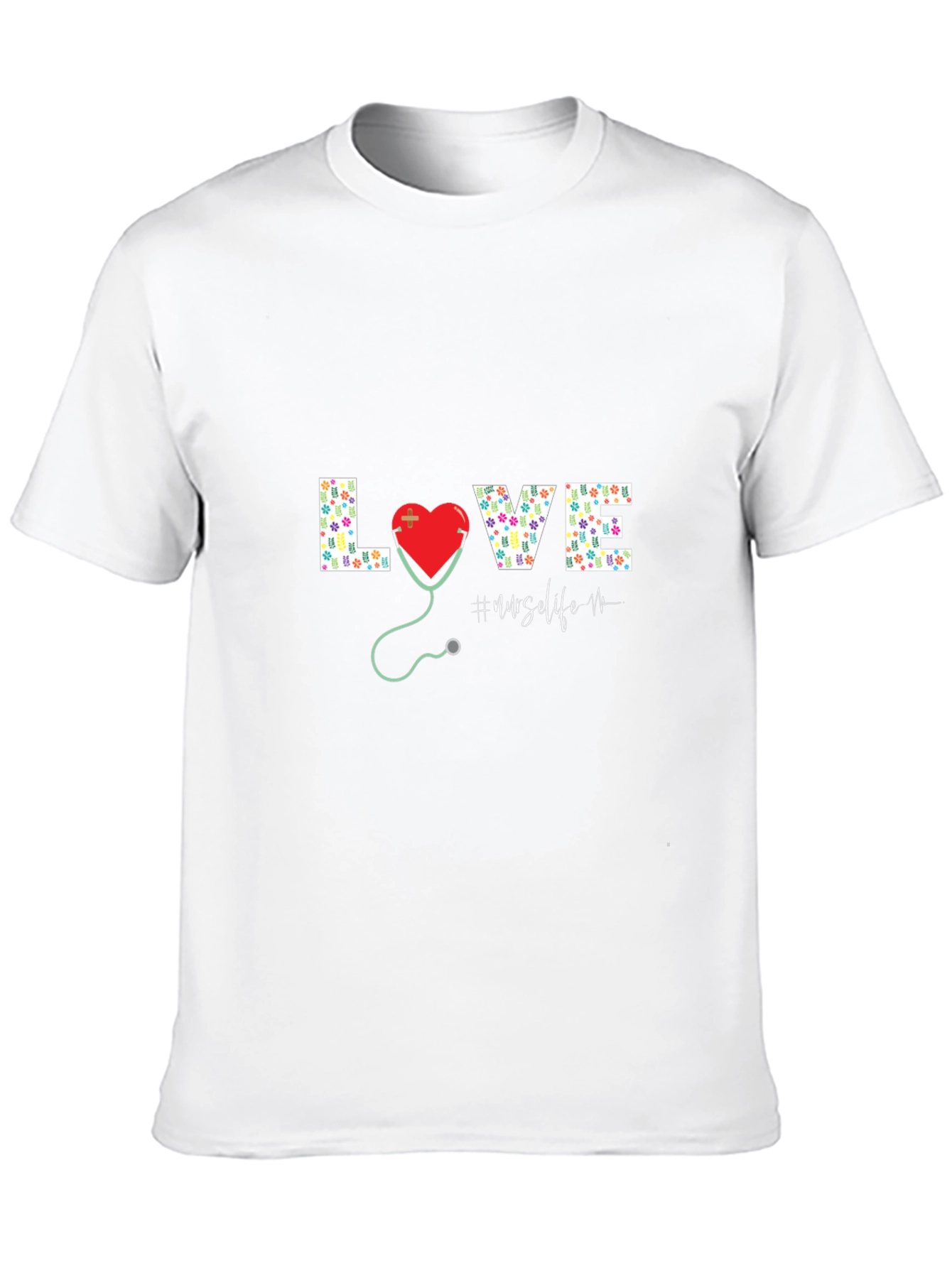Black Nurse Life Love Graphic Tee view 10