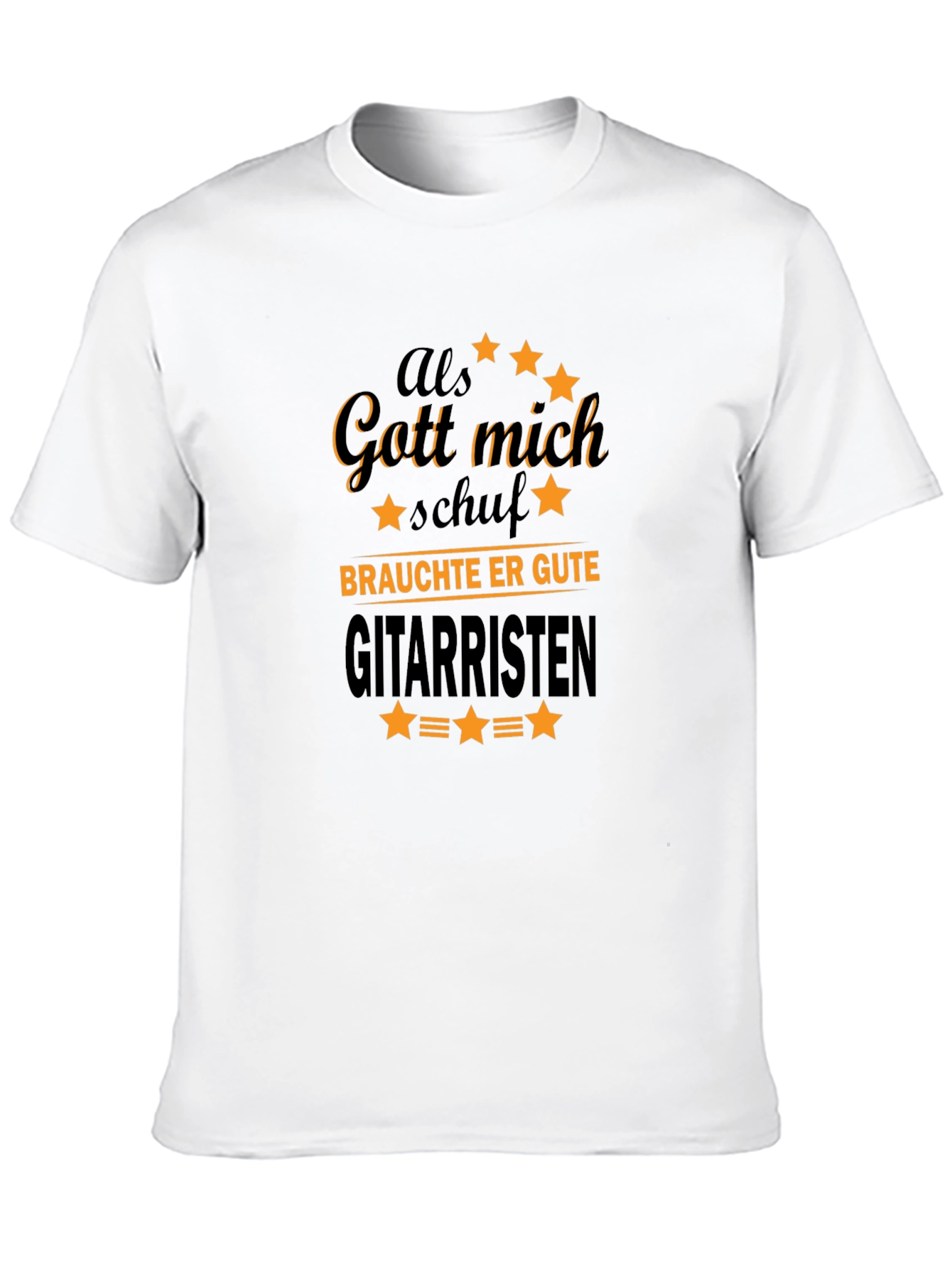 Als Gott Mich Schuf Guitarist T-Shirt - 10
