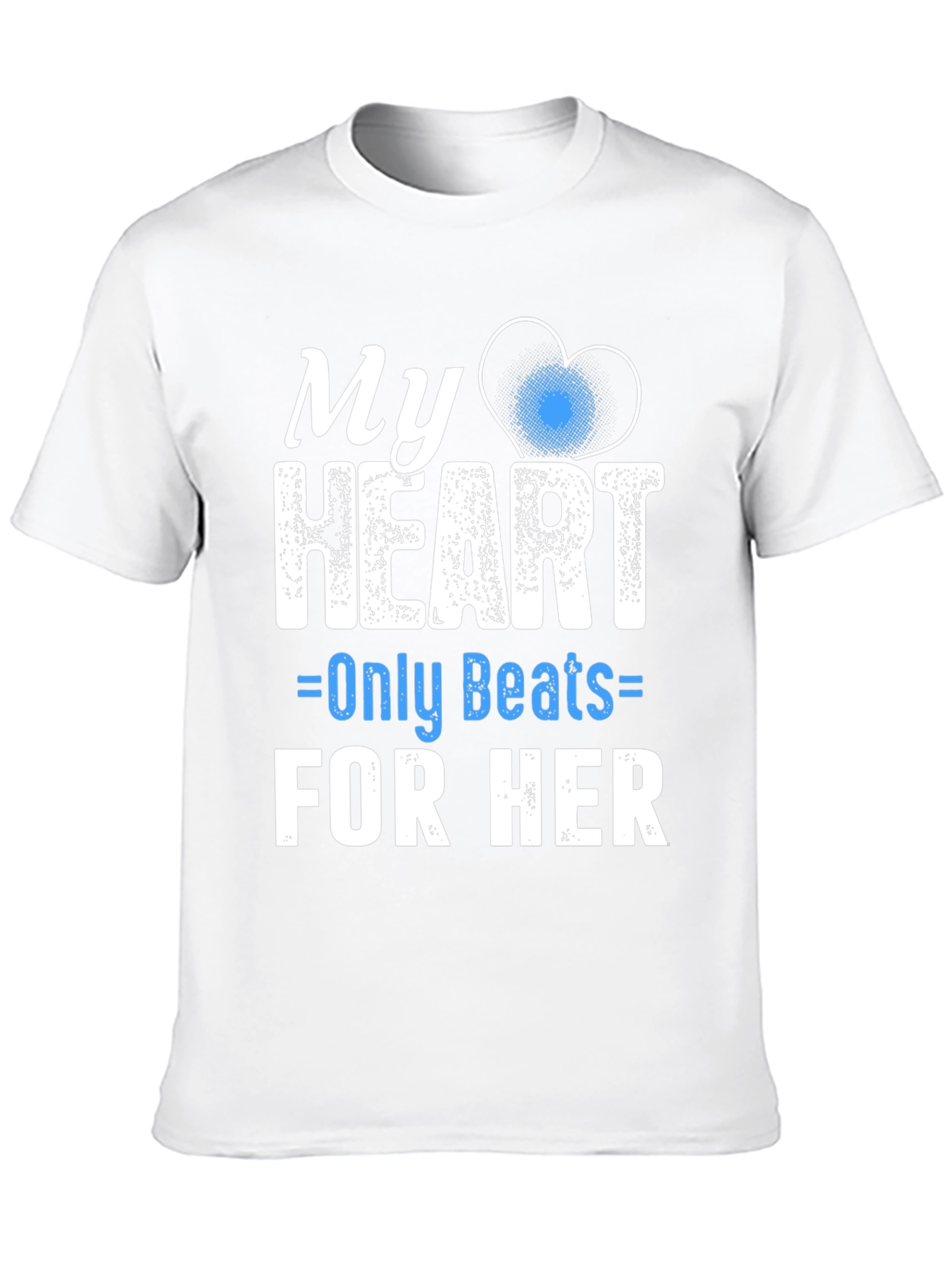 Black My Heart Only Beats For Her - Graphic Tee view 10
