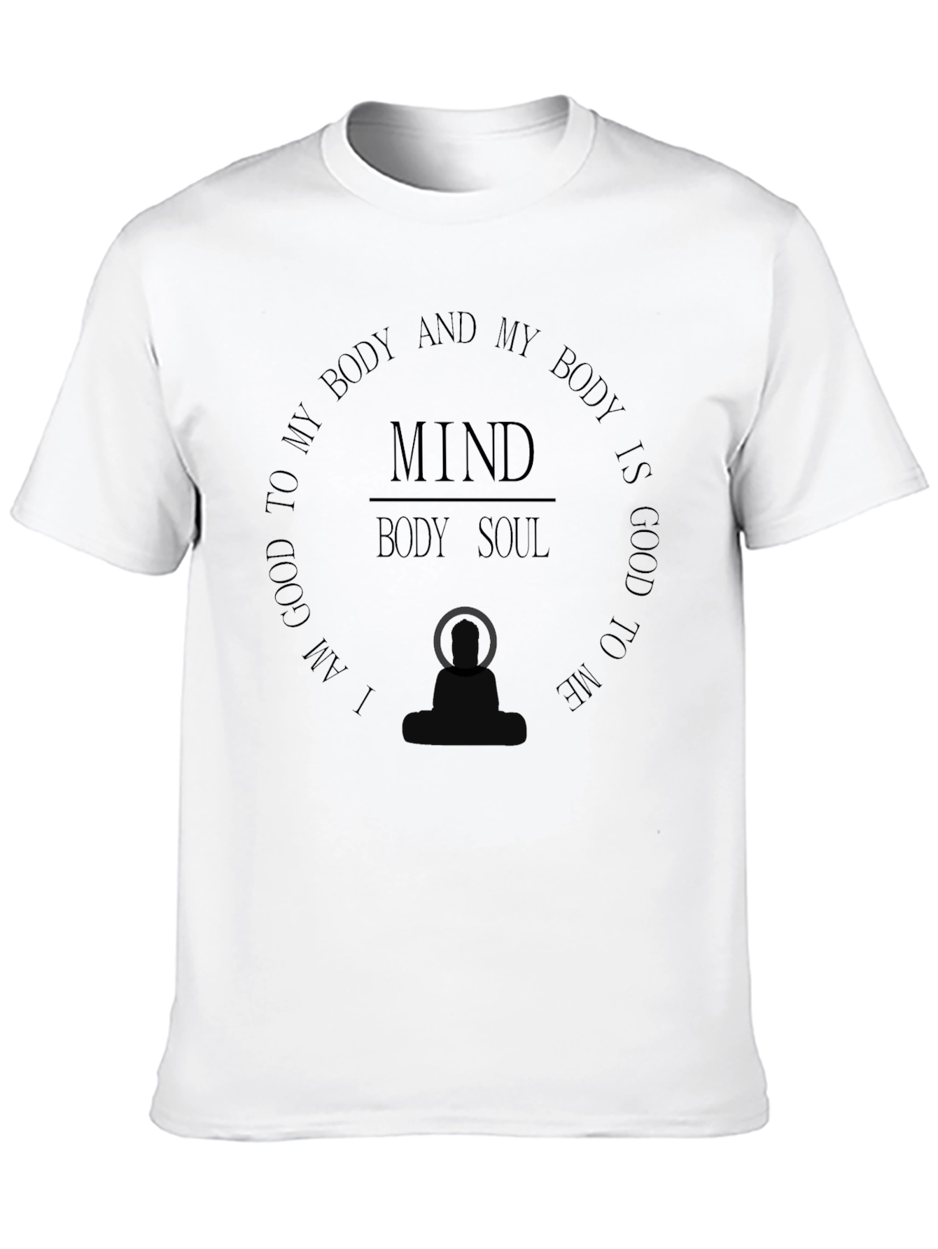 Mind Body Soul Graphic Tee - Wellness T-Shirt - 10