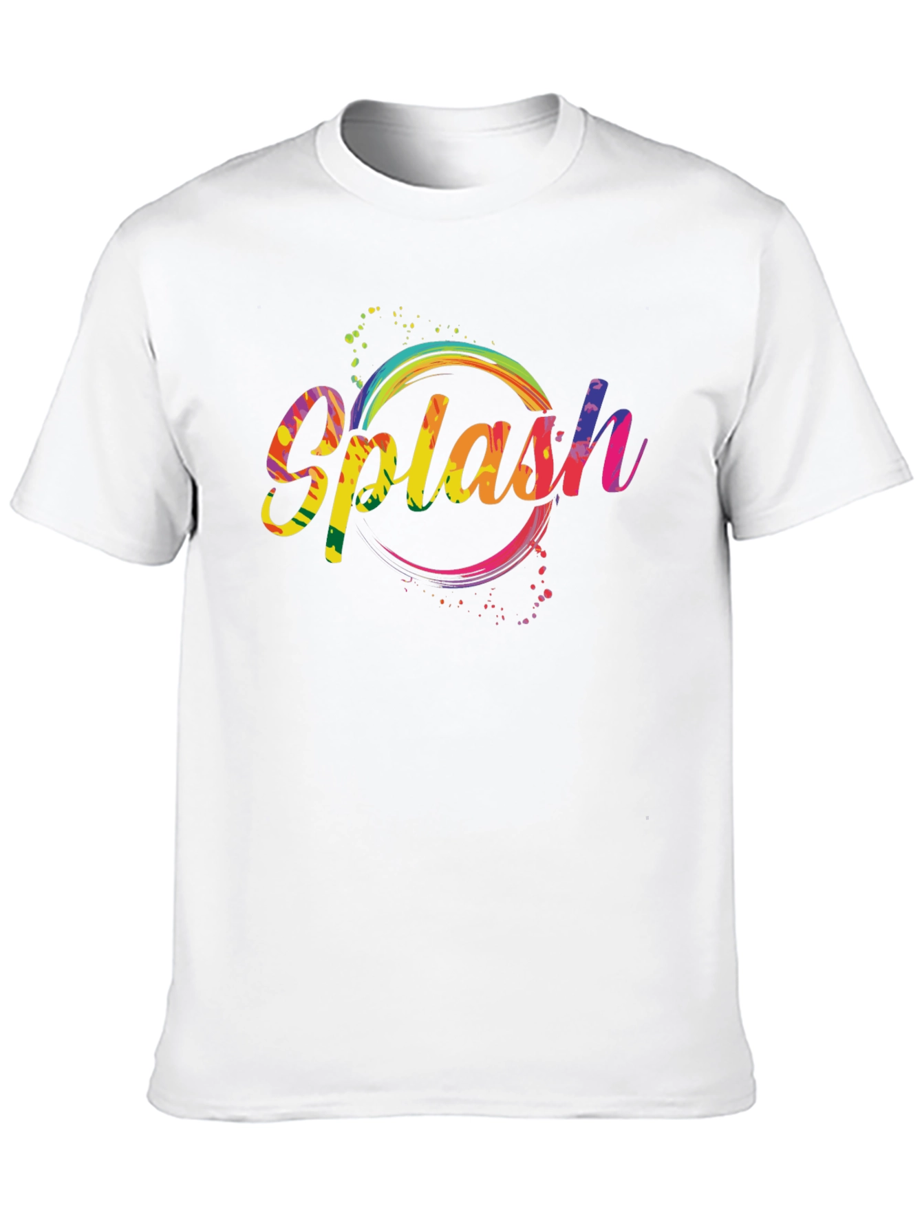 Black Splash Graphic Tee - Rainbow Colors view 10