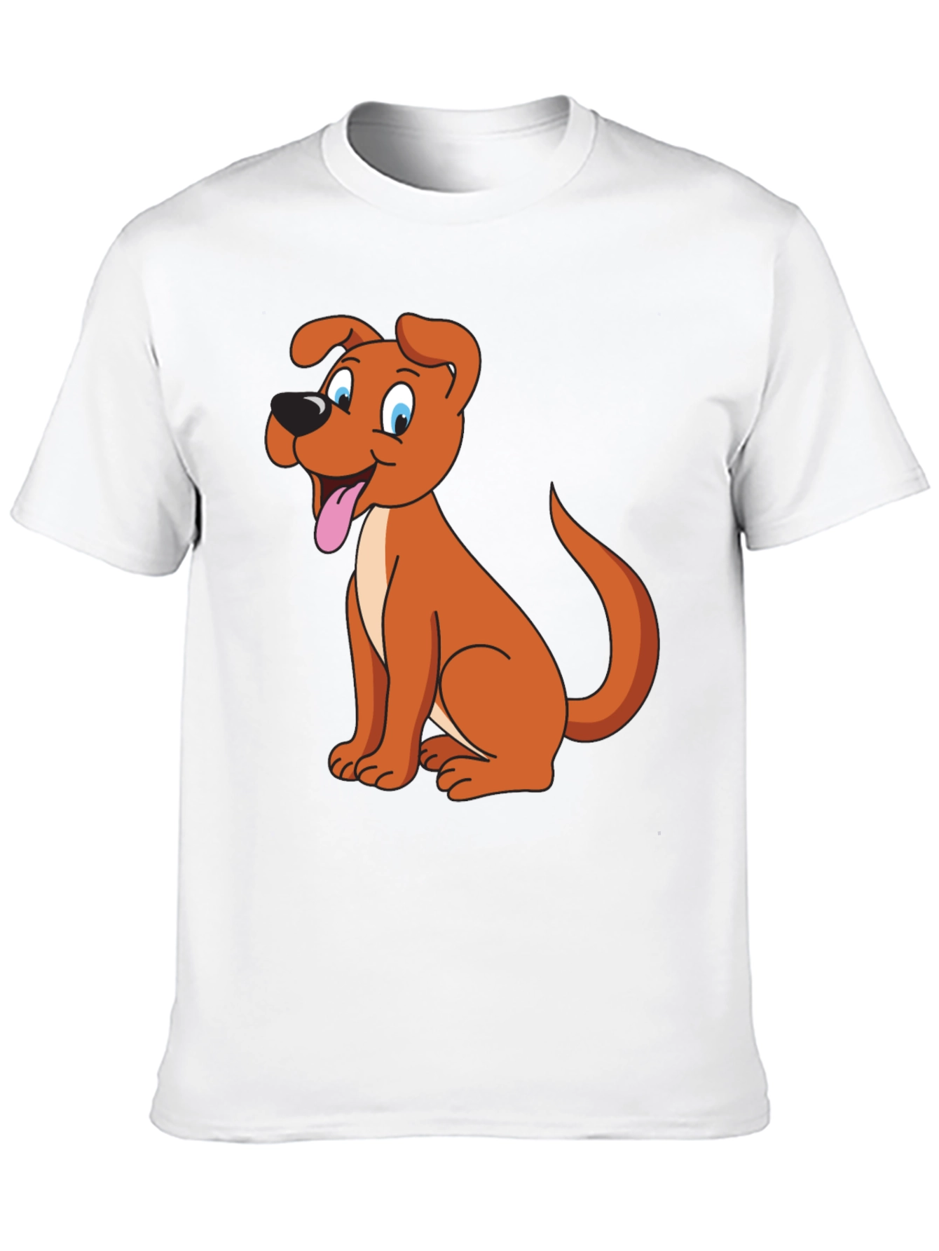 Black Cartoon Dog Graphic Tee - Black view 10
