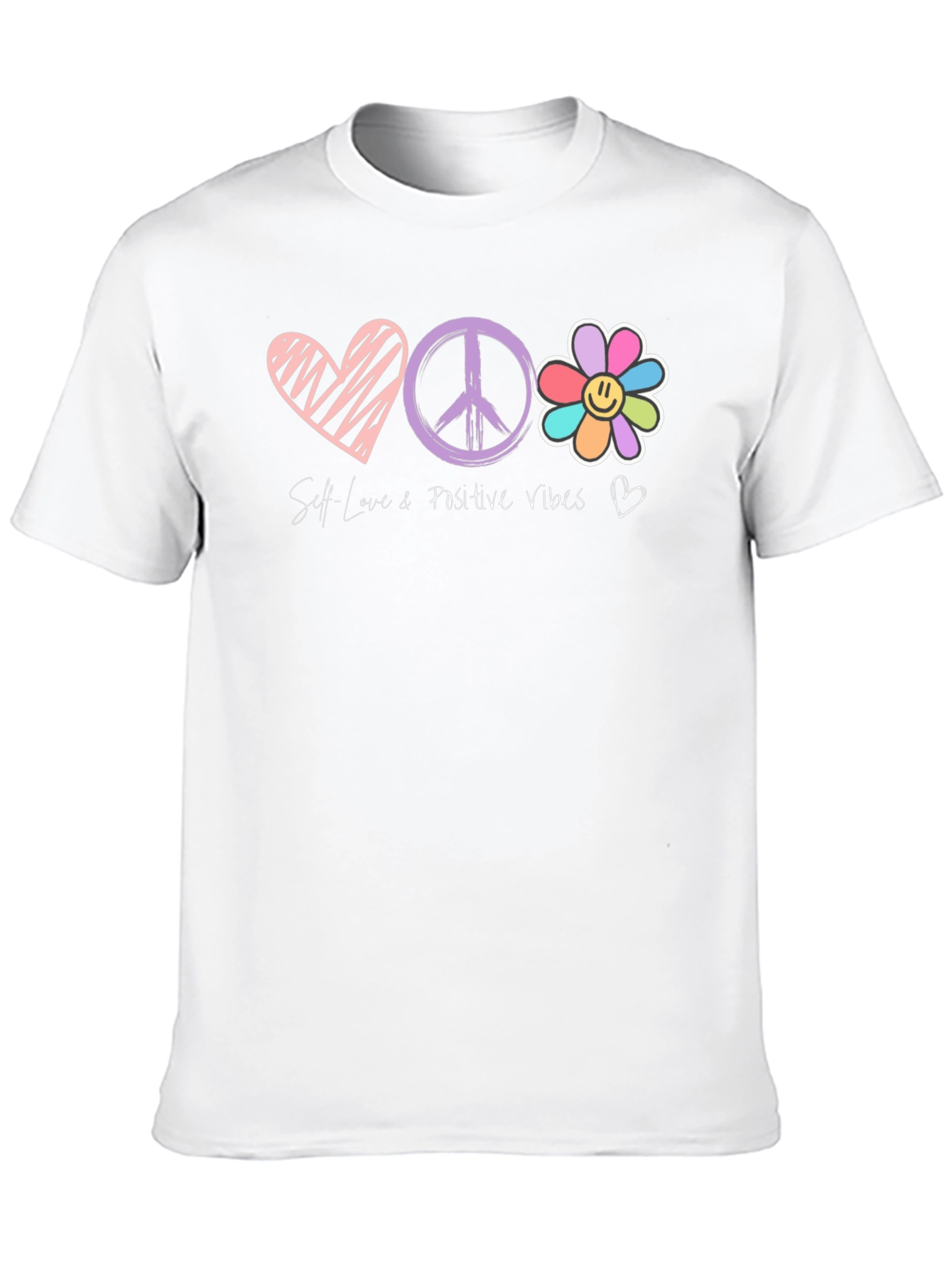 Black Self Love Positive Vibes Graphic Tee view 10