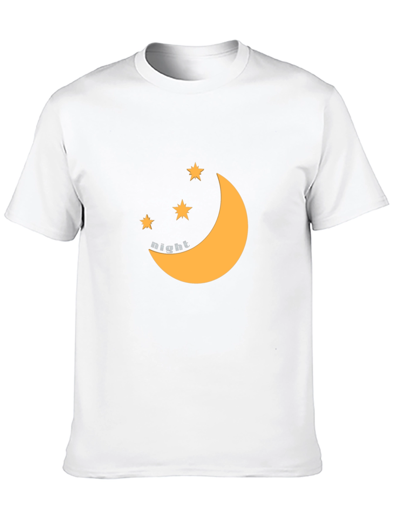 Black Night Sky Graphic Tee - Black Cotton Blend view 10