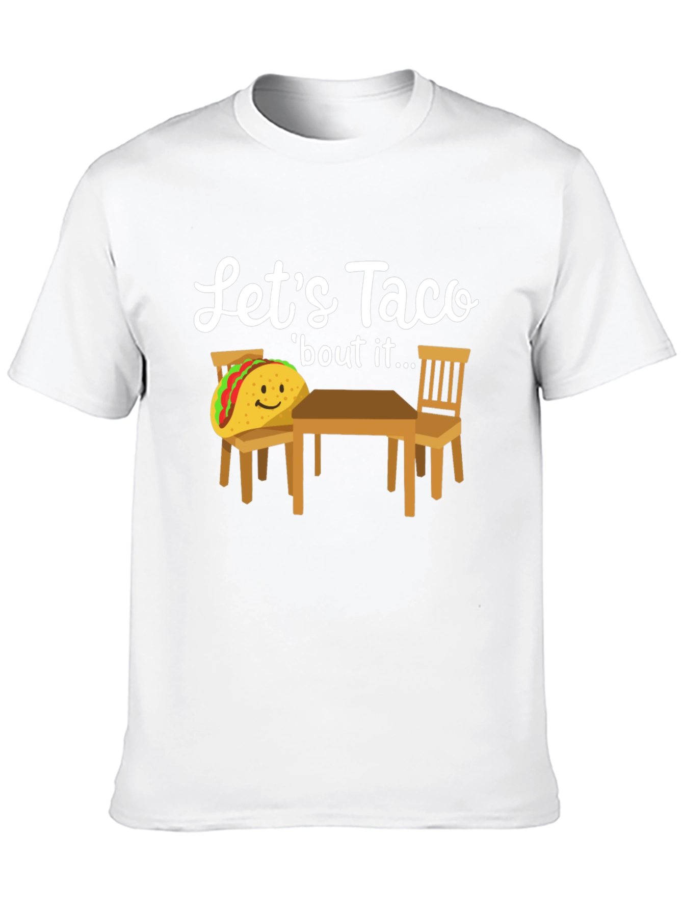 Black Let's Taco 'bout It T-Shirt view 10