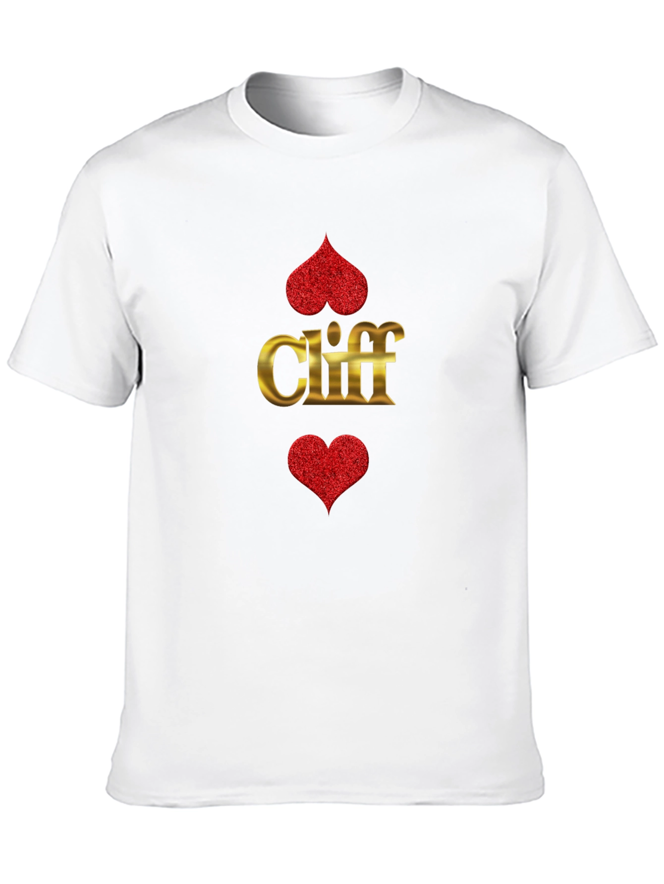 Black Cliff Heart Suit T-Shirt - Ace of Hearts Tee view 10