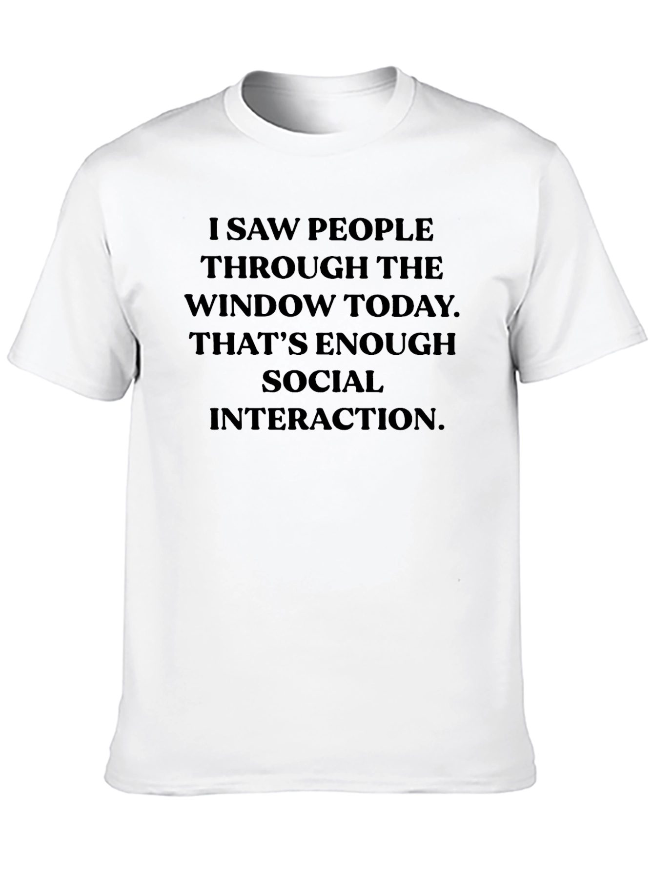 Black Introvert Social Interaction T-Shirt view 10