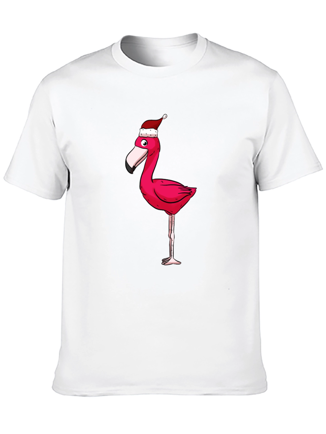 Black Festive Flamingo Graphic Tee view 10