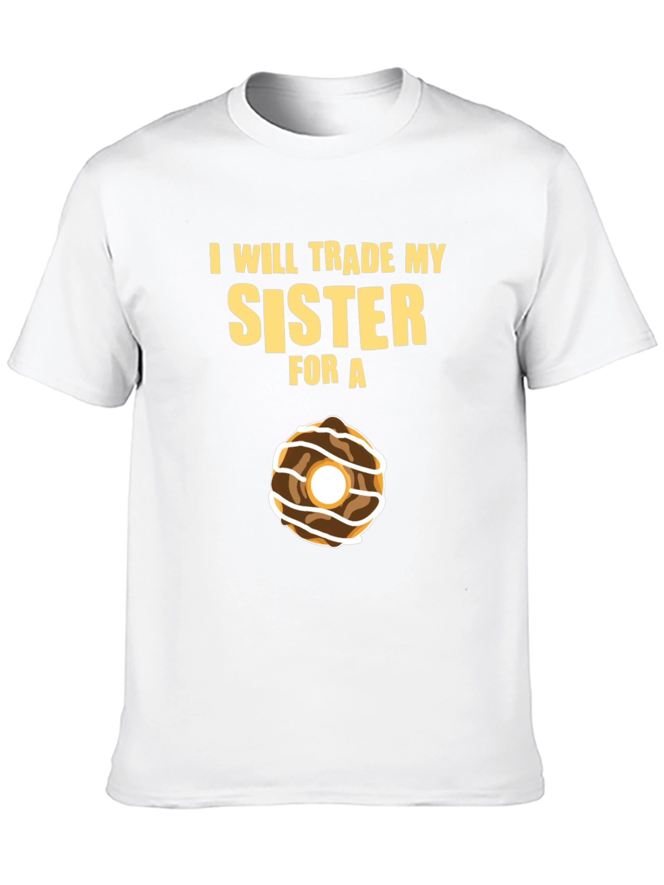 Black Trade My Sister for a Donut T-Shirt view 10