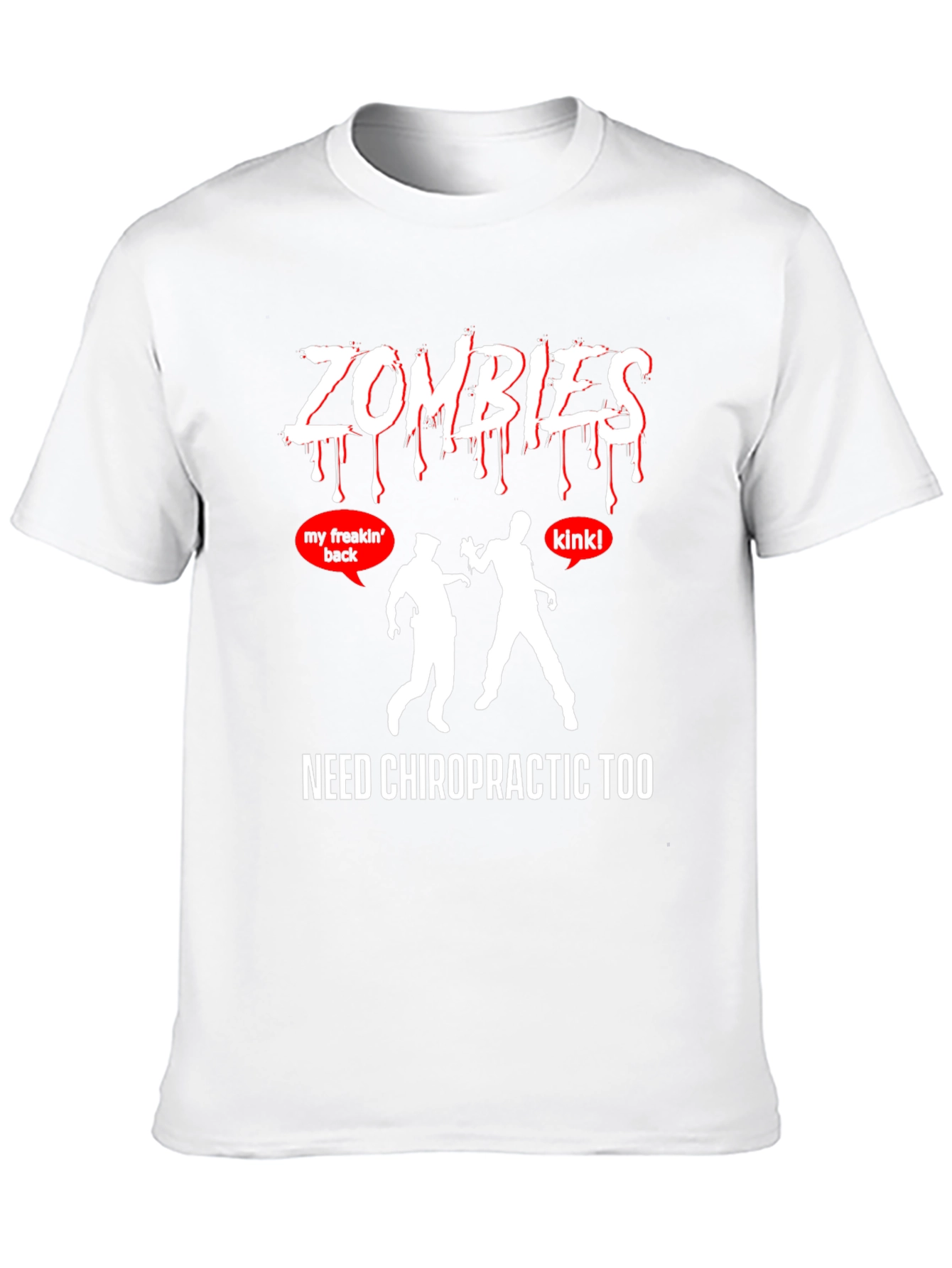 Black Zombies Need Chiropractic T-Shirt view 10