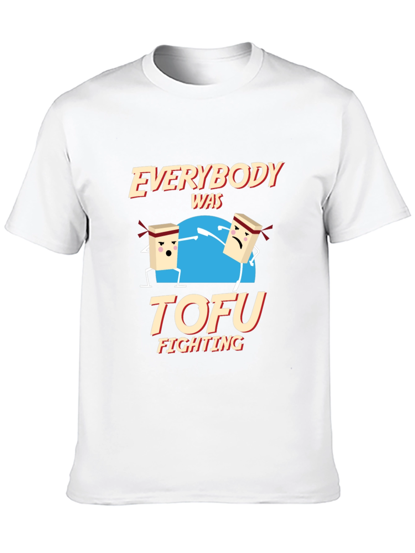 Black Everybody Was Tofu Fighting Graphic Tee view 10