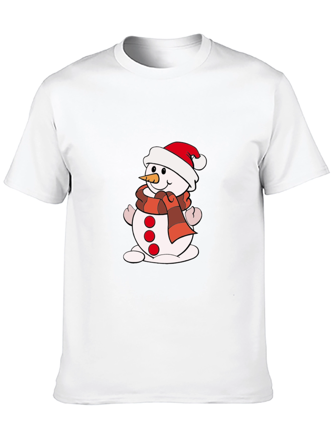 Black Festive Snowman Graphic Tee view 10