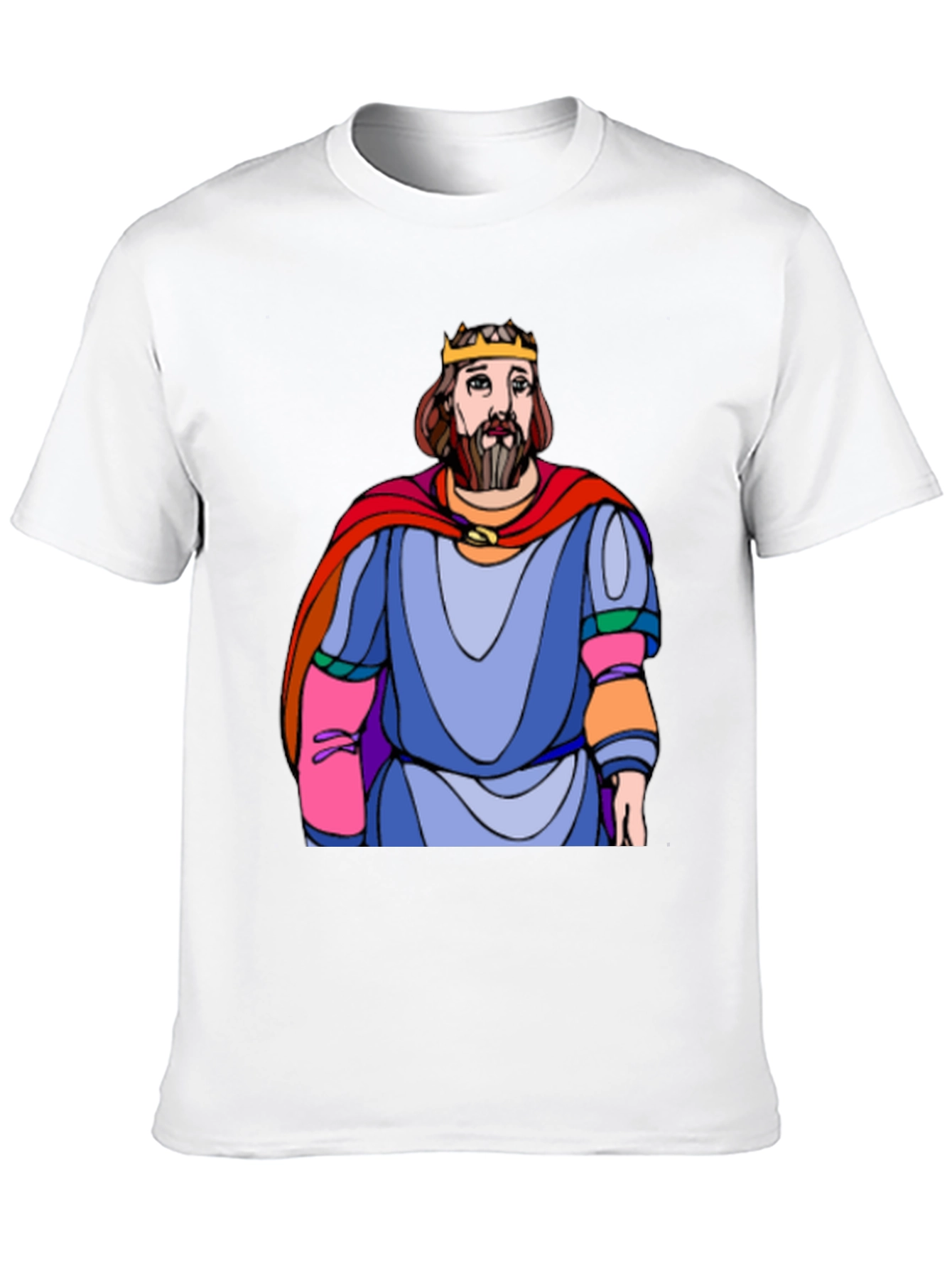 Black King Cartoon Graphic T-Shirt view 10