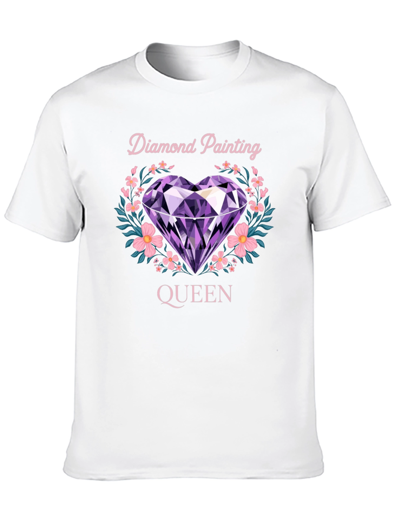 Black Diamond Painting Queen T-Shirt view 10