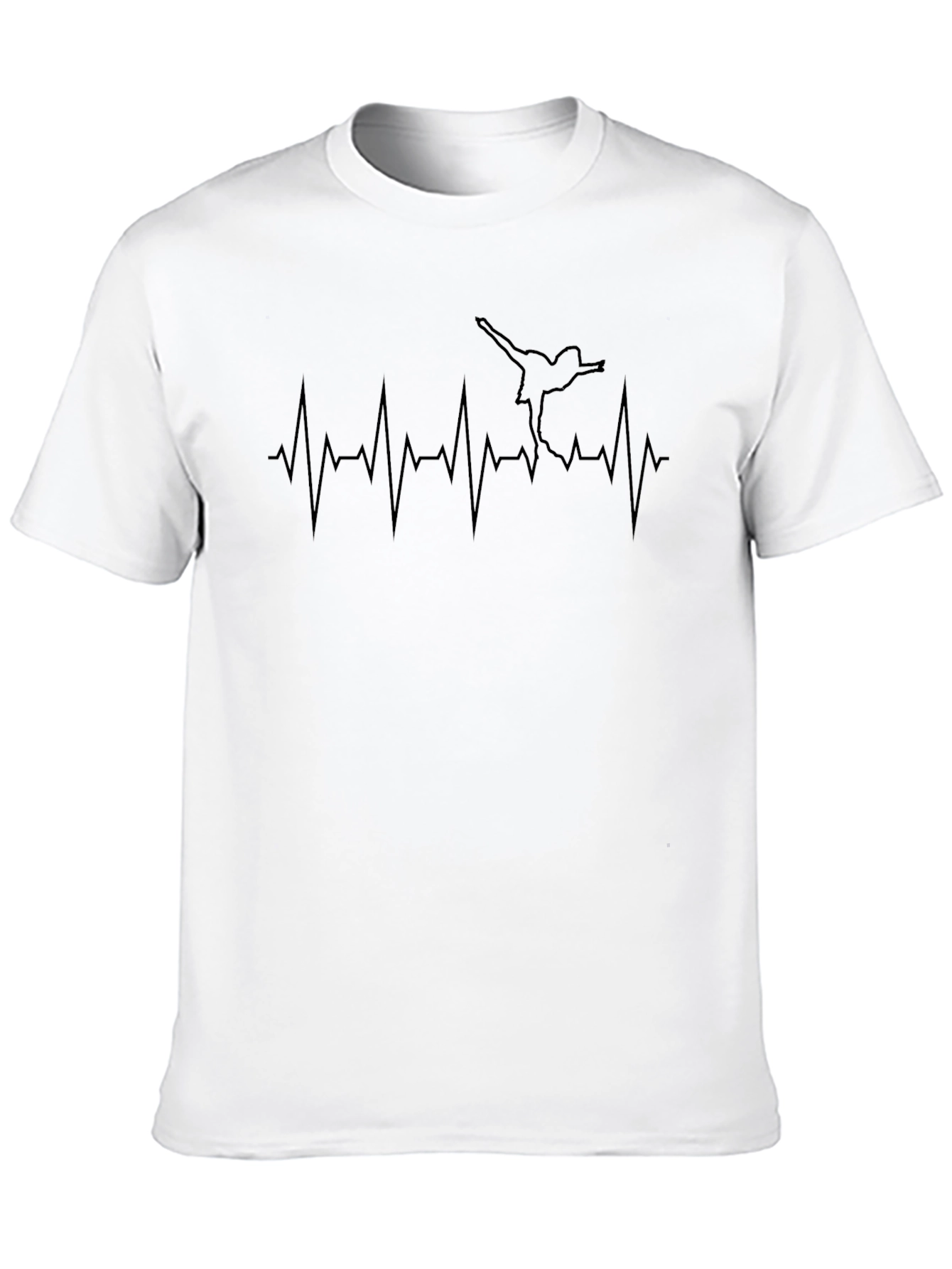 Black Dance Heartbeat T-Shirt - Black view 10