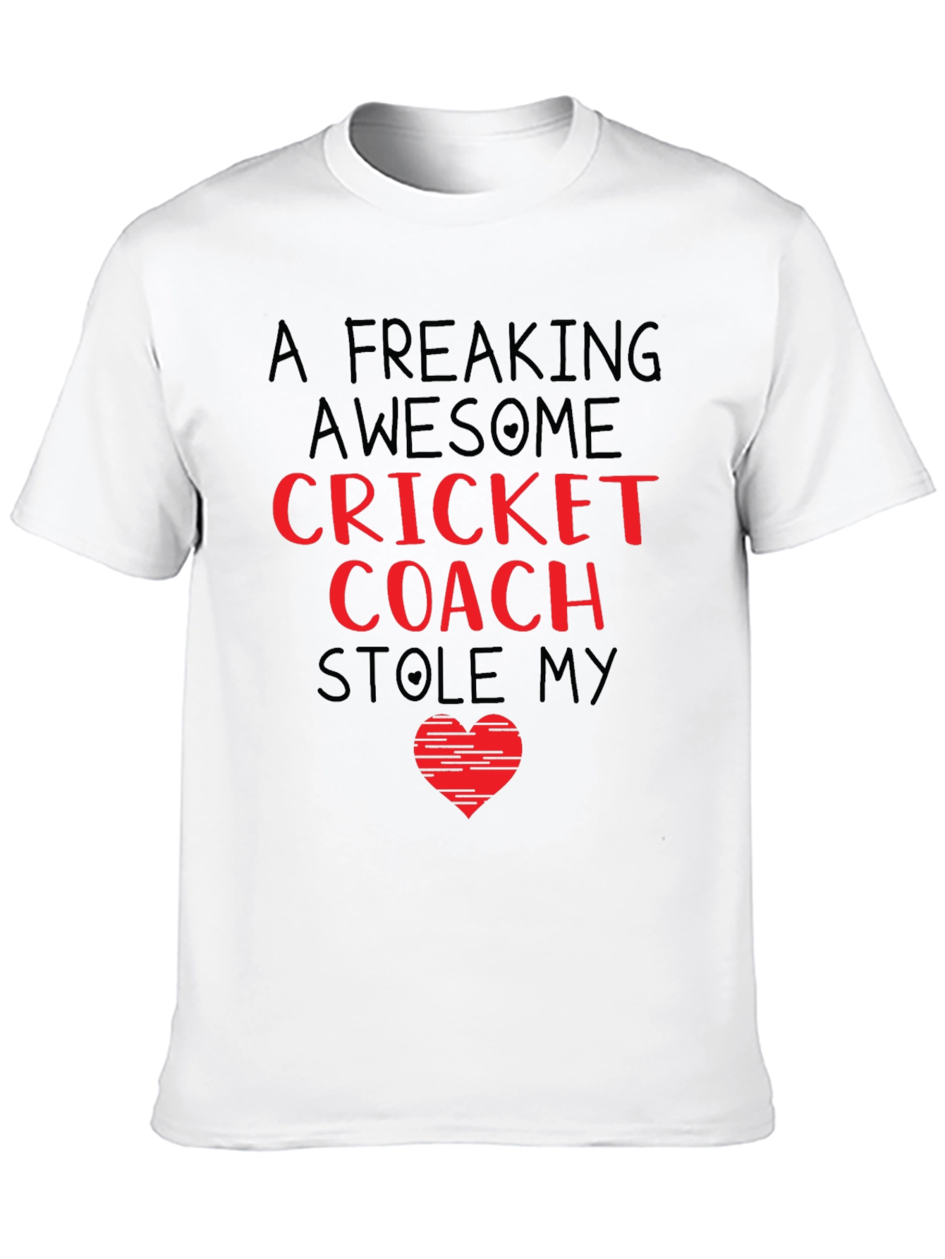 Black Awesome Cricket Coach Graphic Tee view 10