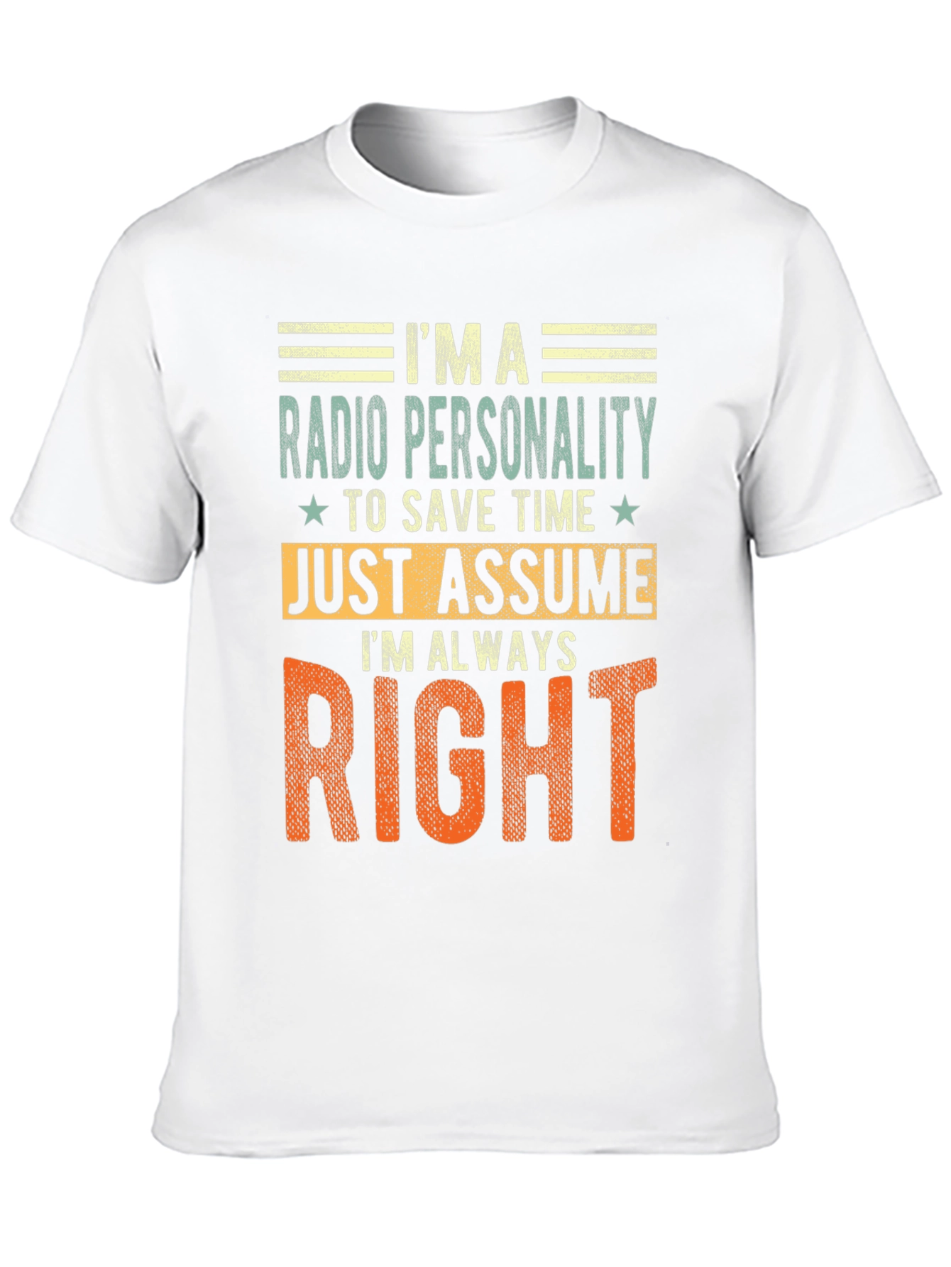 Black Radio Personality Always Right Graphic Tee view 10