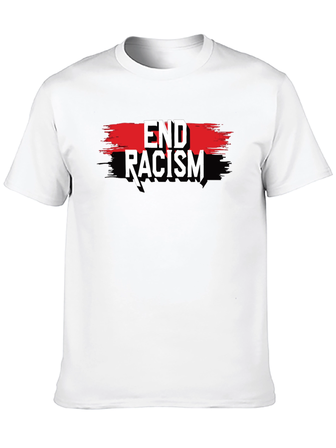 Black End Racism Graphic Tee - Black Activism T-Shirt view 10