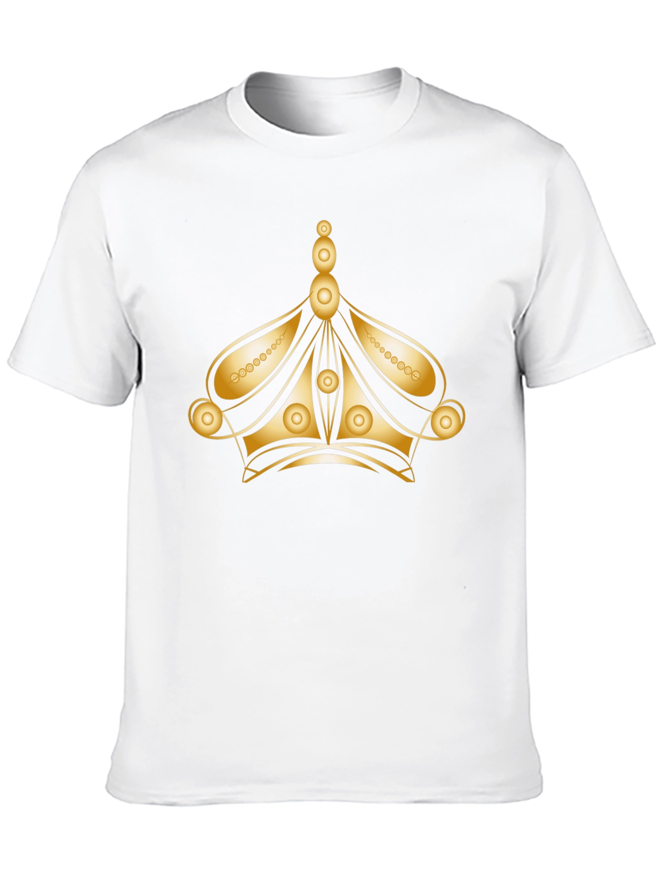 Black Gold Crown Graphic Black Tee view 10