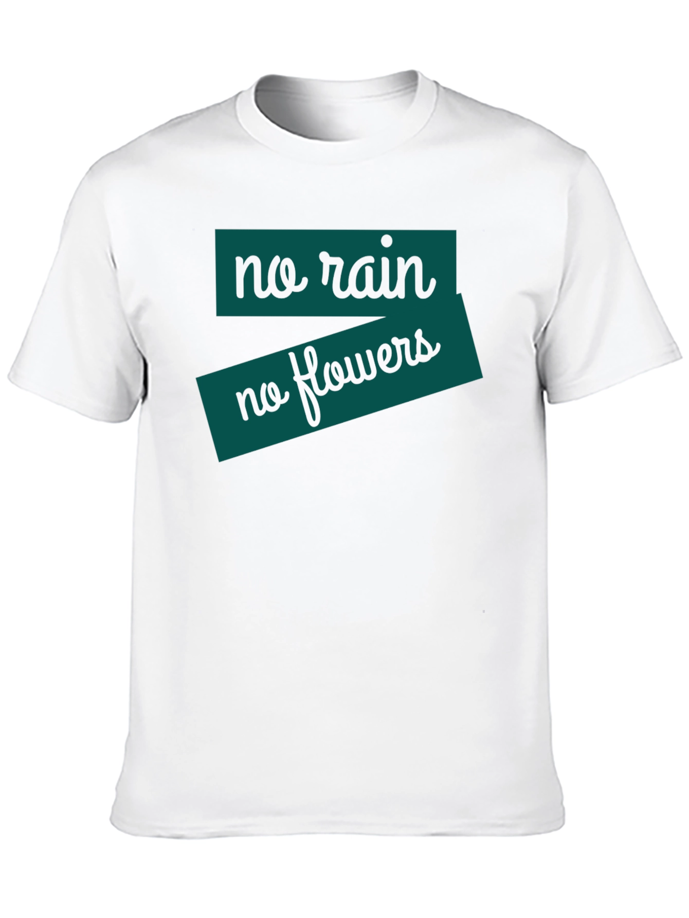 Black No Rain, No Flowers T-Shirt - Black view 10