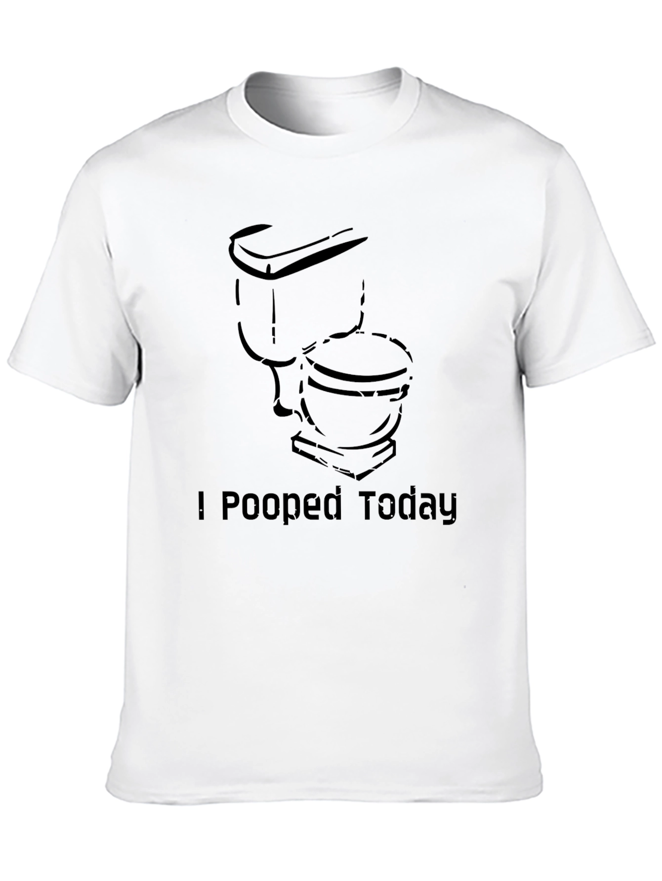 Black I Pooped Today Graphic Tee - Adult Humor view 10