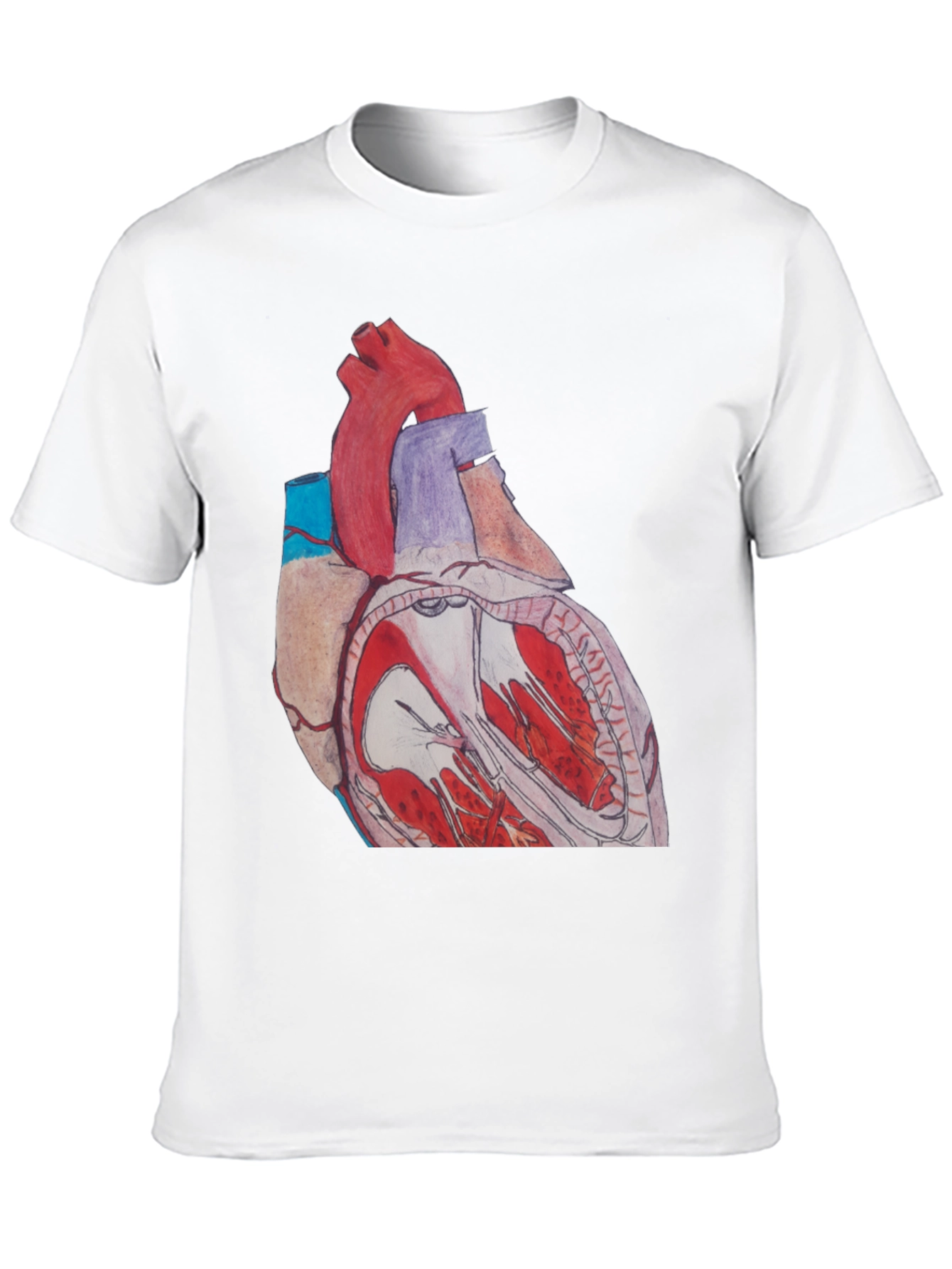 Black Anatomical Heart Graphic Tee - Black view 10