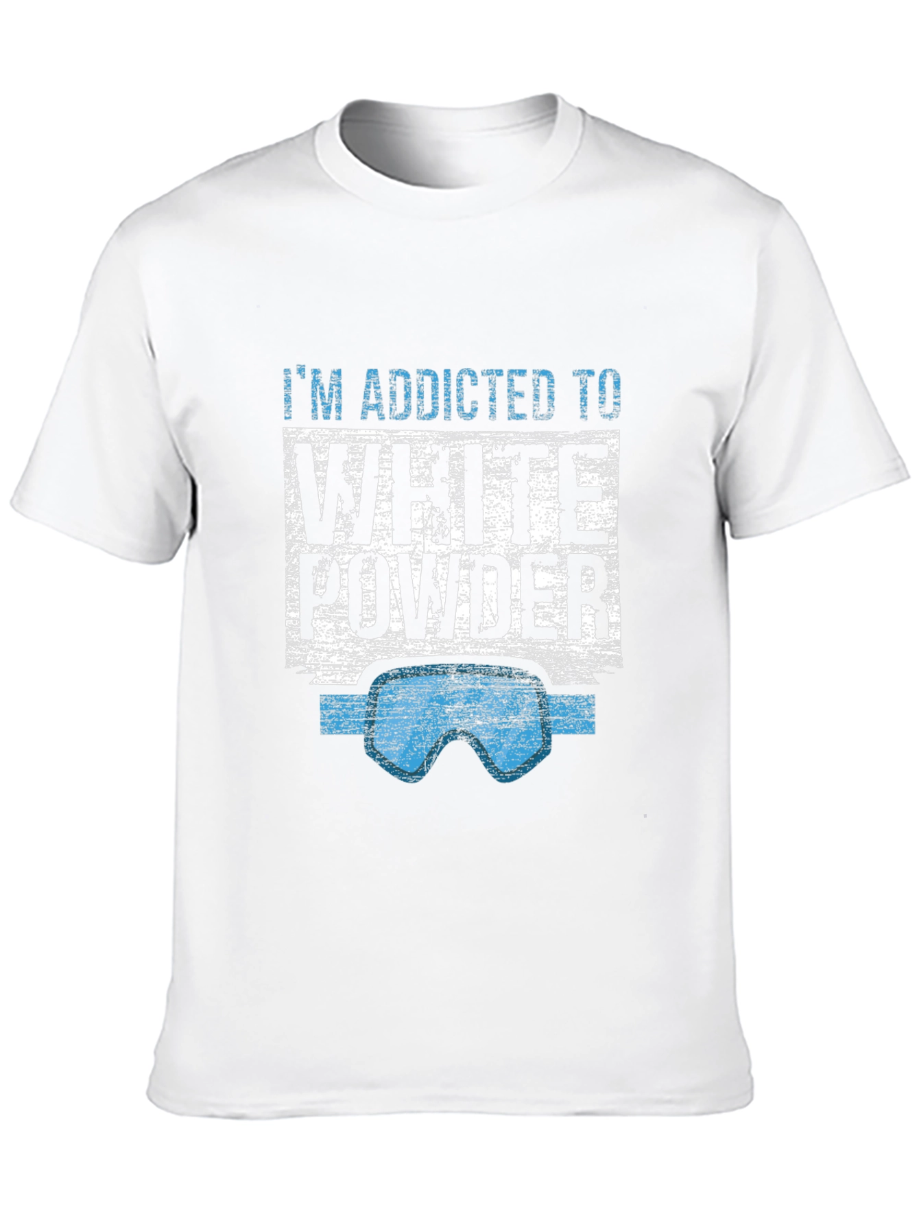 Black Addicted to White Powder Graphic Tee view 10