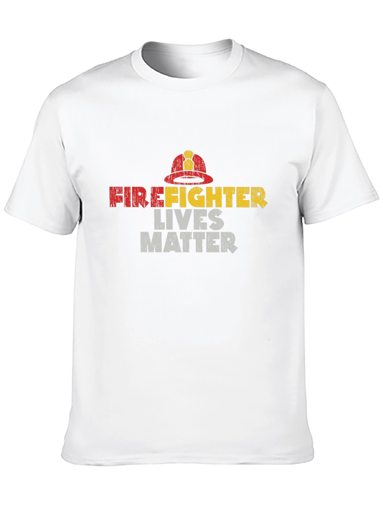 Black Firefighter Lives Matter Graphic T-Shirt view 10