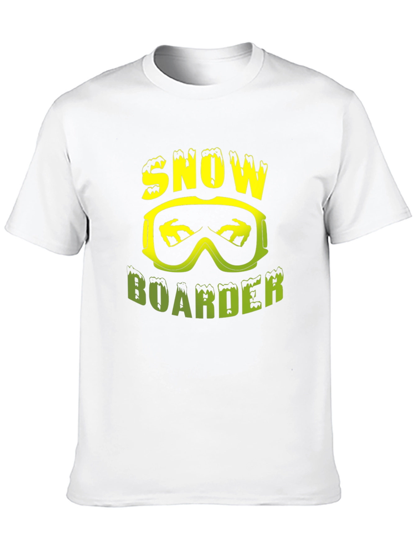 Black Snowboarder Graphic Tee -  Skiing Shirt view 10