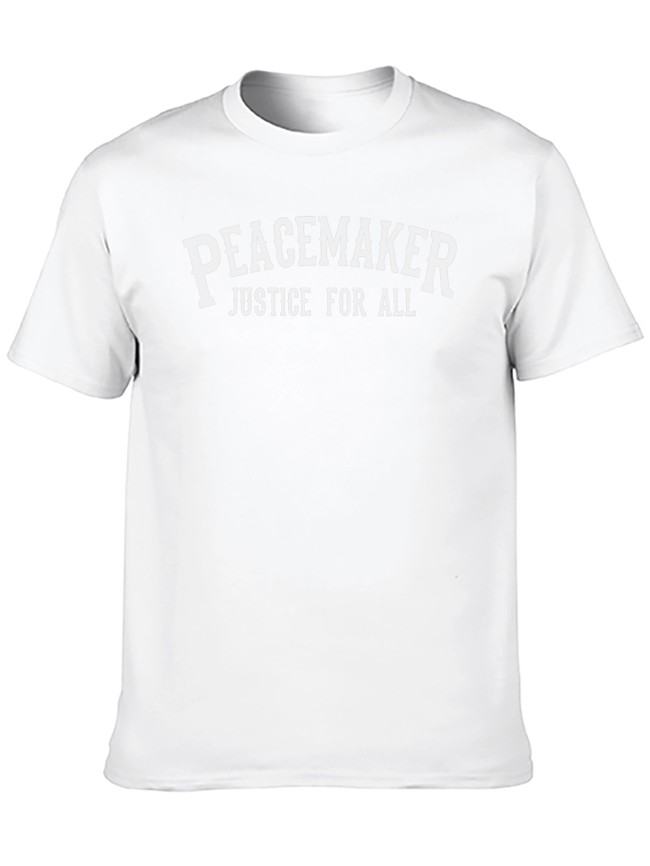Black Peacemaker Justice For All Graphic T-Shirt view 10