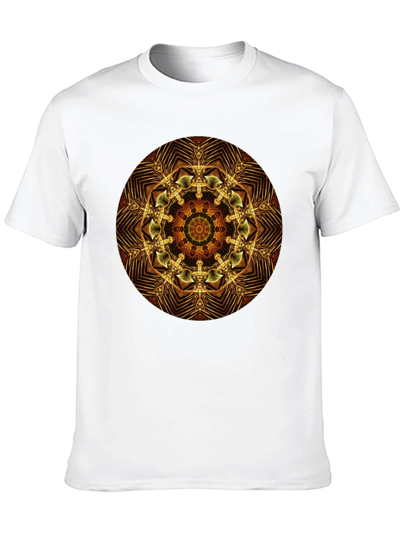 Black Geometric Mandala Graphic Tee - Black view 10