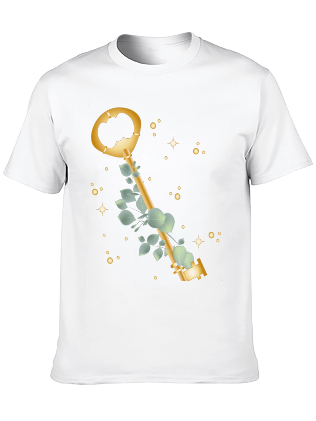 Black Golden Key T-Shirt - Stylish & Unique Design view 10