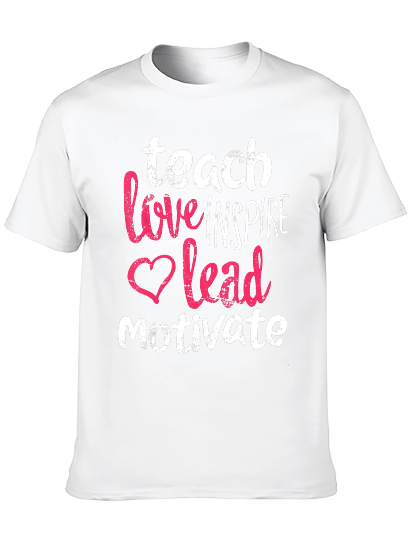 Black Teach Love Inspire Lead Motivate T-Shirt view 10